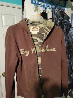 Vintage Toy MACHINE hoodie Zip Up. XL Runs Smal..