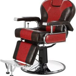 🔥Barber Chairs for Barbershop Heavy Duty Barber Chair Reclining with Headrest, 360 Degree Swivel Salon Chair for Hair Stylists, Tattoo Artists, Cosme