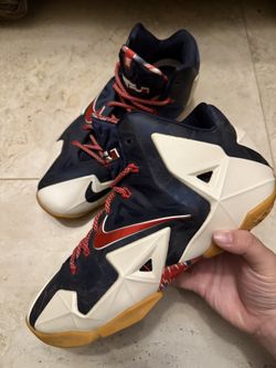 NIKE LEBRON XI 11 INDEPENDENCE DAY Size Men's 11 [616175-164] - CLEAN NO BOX