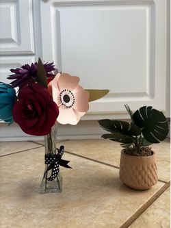 Paper Flower Bouquet and Plant