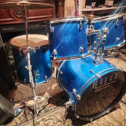 Complete Royce Pro Cussion  Drum Set Zildjian Cymbals 