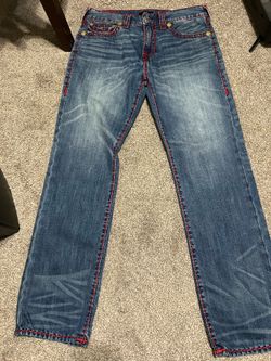 True Religion Navy Blue Washed Jeans