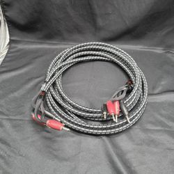 AudioQuest Type 8 Speaker Cable Pair 10ft Banana Plugs PK-UST Tested Working