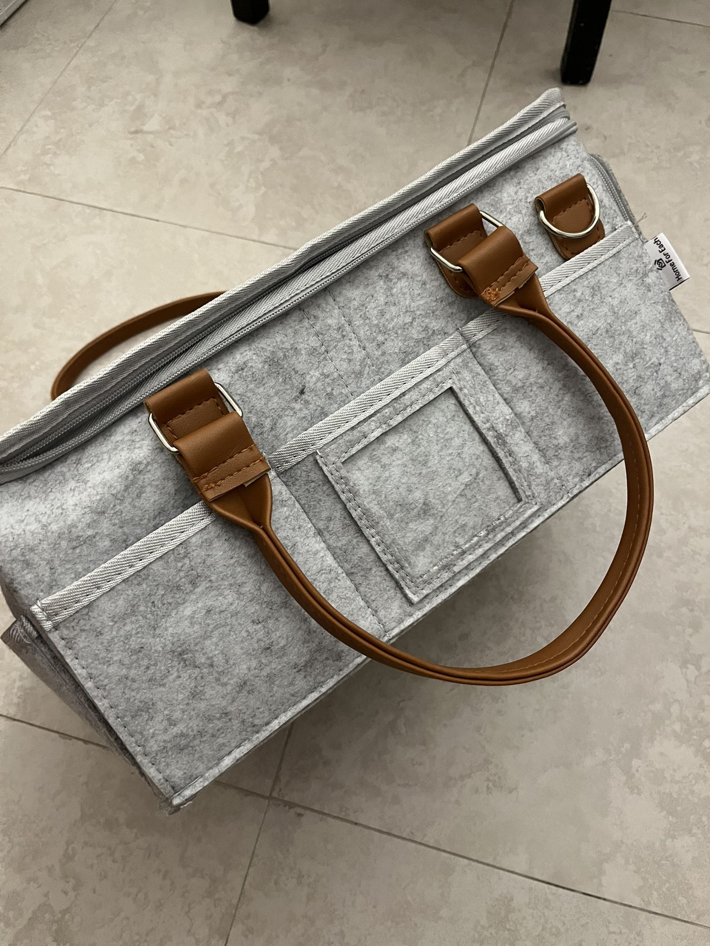 Diaper Caddy With Zipper