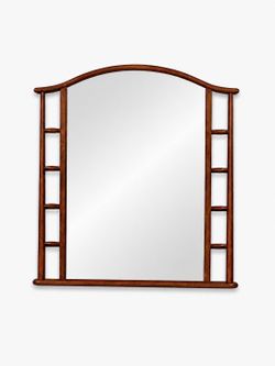 Mid-Century Japanese Inspired Modern Arched Wall Mirror, c.1960's - Delivery Available