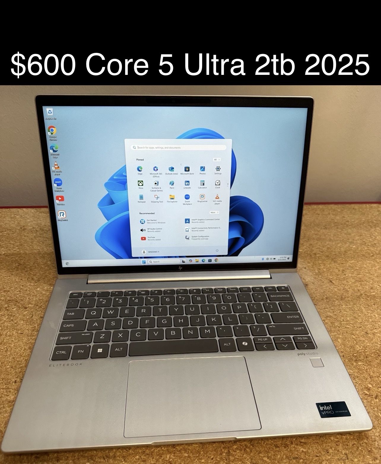HP Elitebook Ultra 5 32gb 2TB NVMe SSD 14" Good Battery, Includes Charger