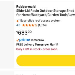 Rubbermaid Shed 