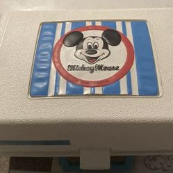 Vintage Mickey Mouse Portable Record Player GE