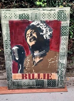 Billie Holiday acrylic painting
