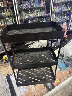 Black 3-Tier Storage Rack