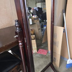 Full Length Mirror Jewelry Cabinet 