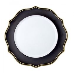 Black and gold chargers