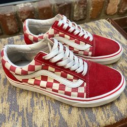 Red and White Vans