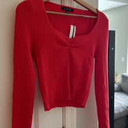 Red Long Sleeve Shirt 