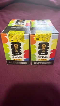 Panini FIFA World Cup 2026 25 PACK STICKER BOX Sealed TWO BOX LOT.
