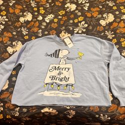 Christmas Snoopy Pullover Sweatshirt 