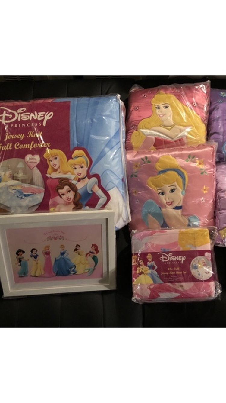 Complete Disney Princess Bedding Ensemble