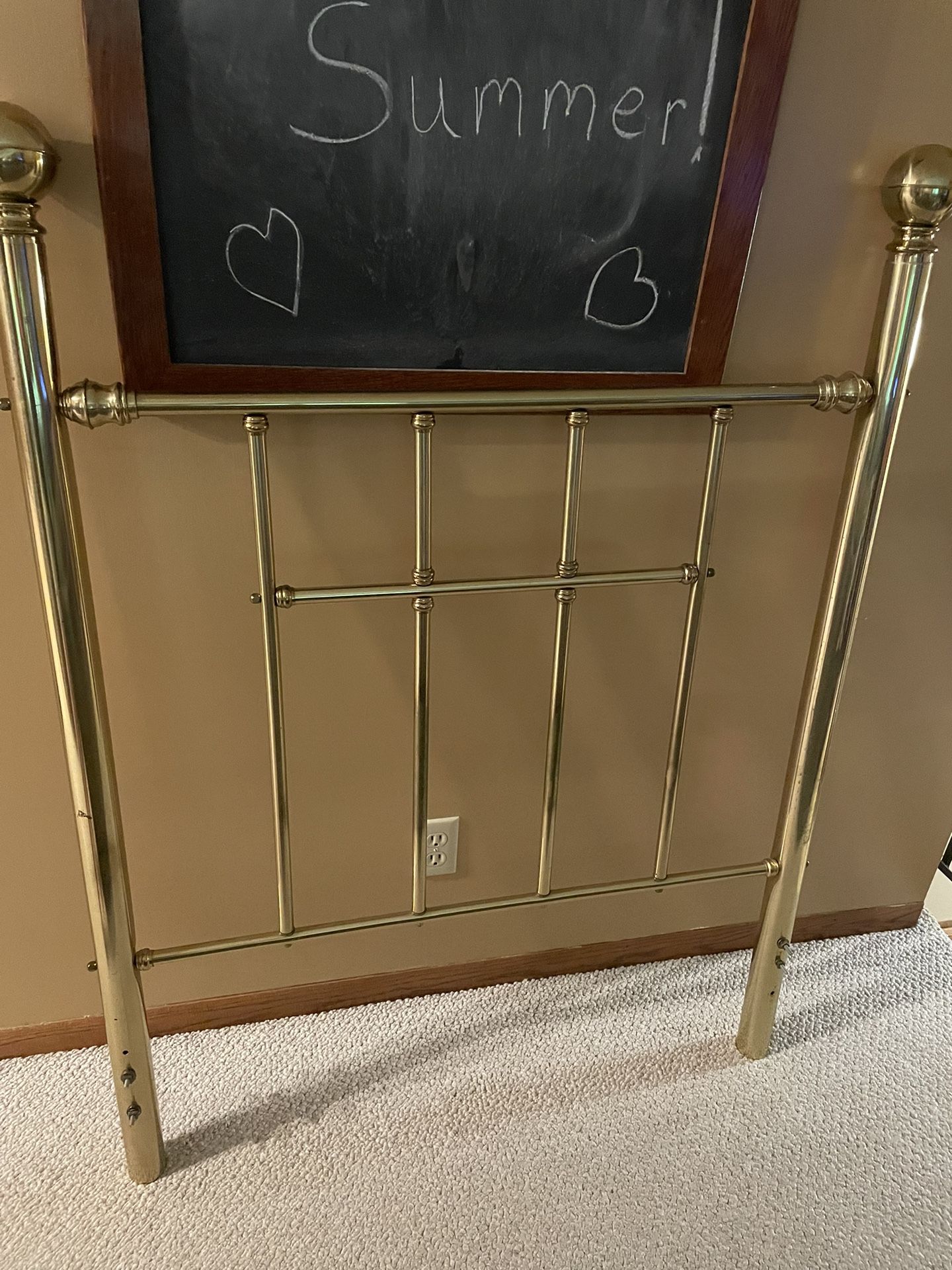 Brass Twin Headboard