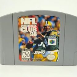 NFL Quarterback Club 98 (Nintendo 64, 1997) Authentic! game cart only Tested