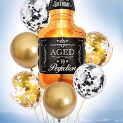 7-Pcs. Aged To Perfection Birthday Balloon Set