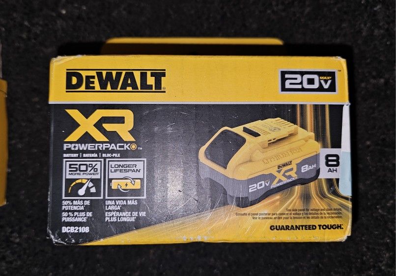 Dewalt 20V XR Powerstack 8ah BATTERY 