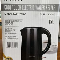 Secura Stainless Steel Double Wall Electric Kettle