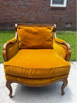 Vintage Thomasville Velvet Armchair