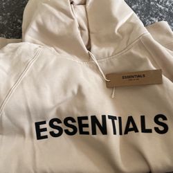 Essentails cream hoodie size medium 