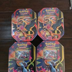 Pokemon Cards Mega Charizard  Tins