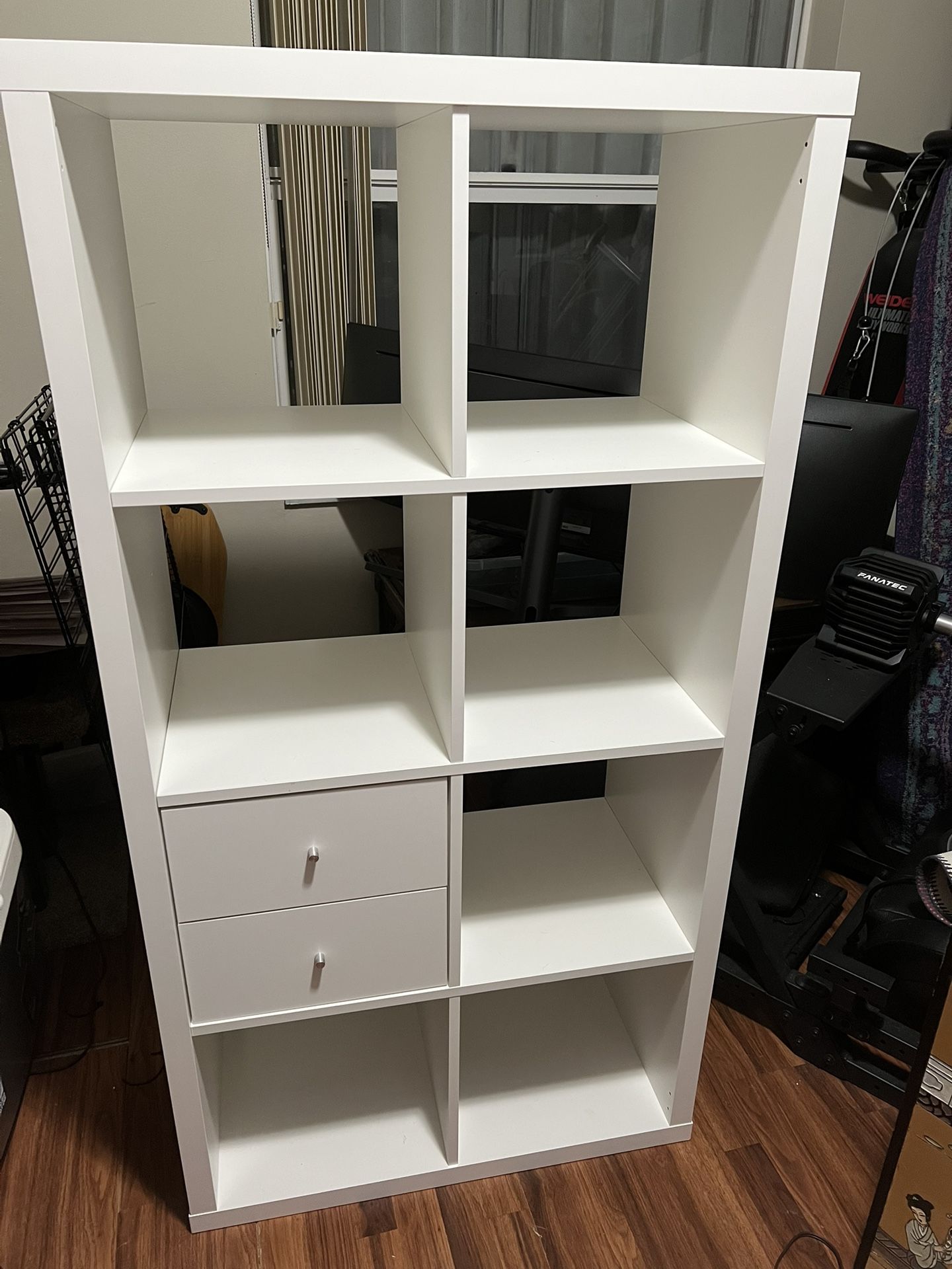 IKEA Kallax Shelving Unit With Two Drawers