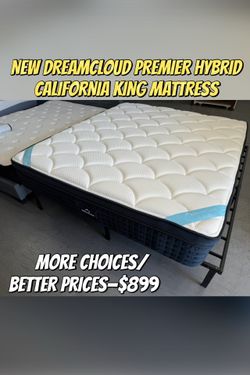 NEW DREAMCLOUD PREMIER HYBRID CALIFORNIA KING MATTRESS