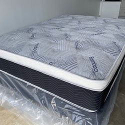 Full Euro Bamboo Pillow Top Mattress!!