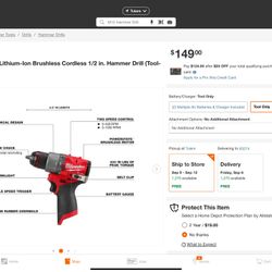 M12 Milwaukee 2 Speed Hammer Drill. Asking145 170