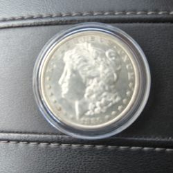  1880 Morgan Silver Dollar In Capsule 