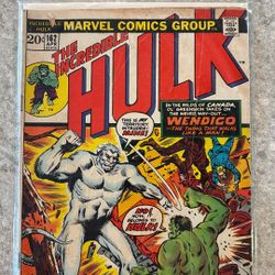 Incredible Hulk  162   1st Wendigo  KEY General Ross  1973