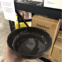 Kook Pasta Bowls, set of 4, white or dark mauve