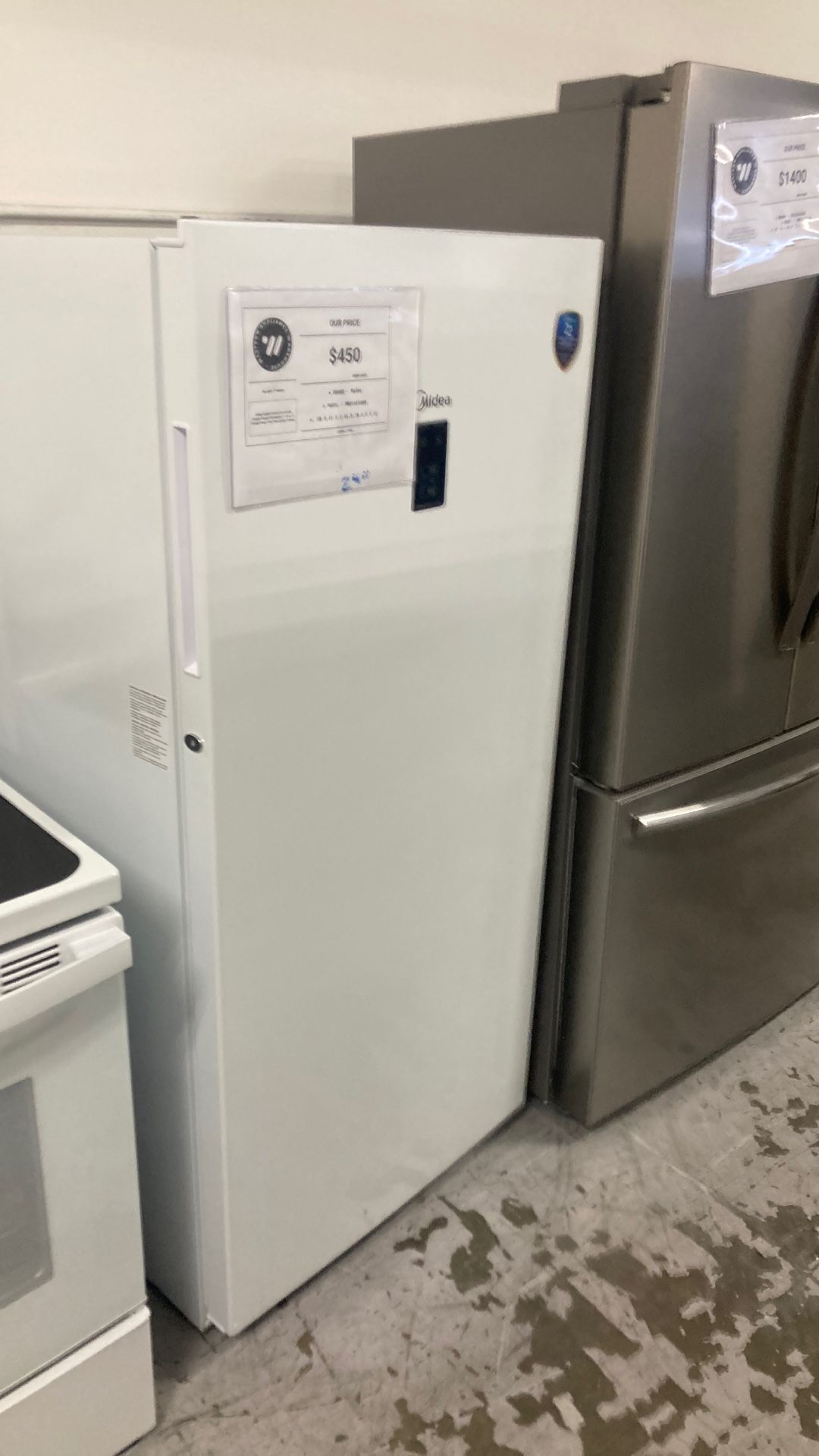 Midea Upright Freezer Or Refrigerator Convertible 