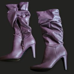Purple Christian Siriano boots