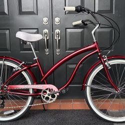 Firmstrong Bella Fashionista Shimano Tourney 7 Speed - Women's 26"Tektro Kenda Beach Cruiser Bike.