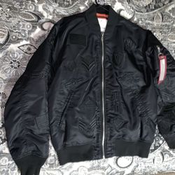 Smoker Rise Jacket with Logos (Men) Large