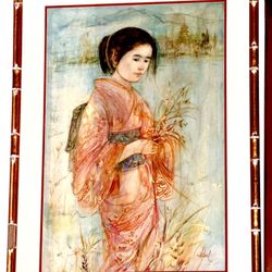 Large Eda Hibel Art beautifully Framed