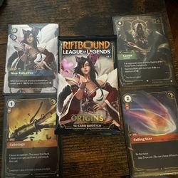 Riftbound Origins Booster Pack Lot Leona Falling Star Sabotage
