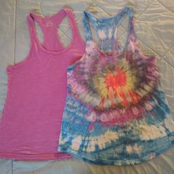 Set Of Sexy Basics Razor Back Tank Tops Large 