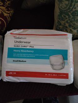 Cardinal Health Underwear Small Medium 20