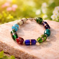 Murano glass bead Bracelet