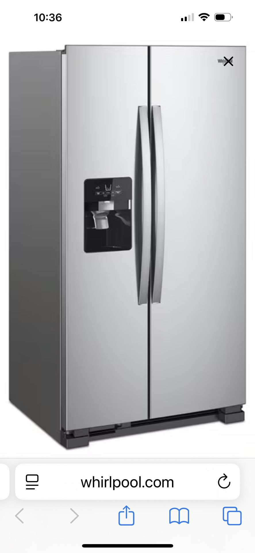 Refrigerator marca Whirlpool