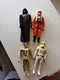 Vintage Star Wars Action Figures Lot of 4