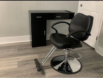 Salon chair, and station $200