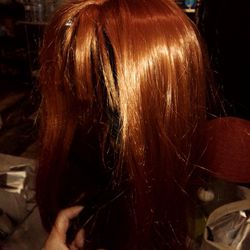 Long Red Synthetic Hair #41