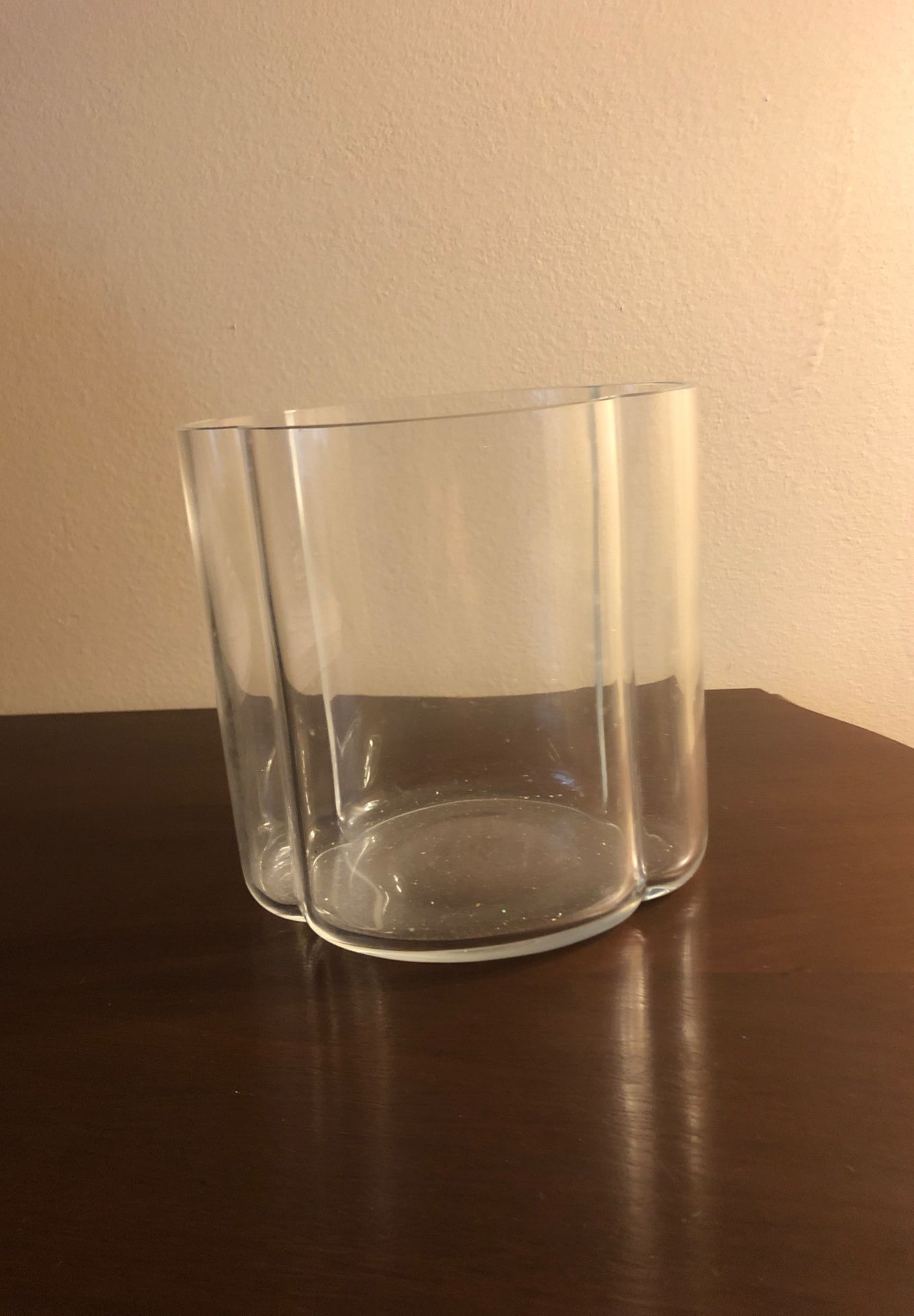 Glass Vase 6” tall